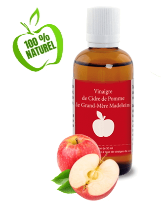 Vinaigre de cidre de pomme, ancestral, 100 % naturel, contient The